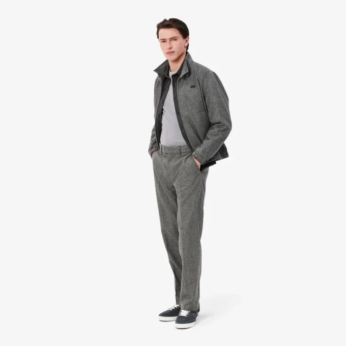 Camisola de algodão com gola redonda para homem