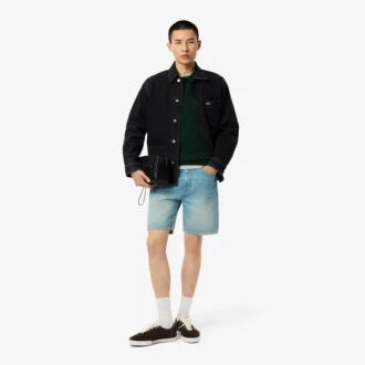 Camisola de algodão com gola redonda para homem