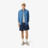Camisola de algodão com gola redonda para homem