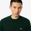 Camisola de algodão com gola redonda para homem