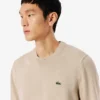 Camisola de algodão com gola redonda para homem