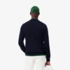 Camisola de algodão com gola redonda para homem