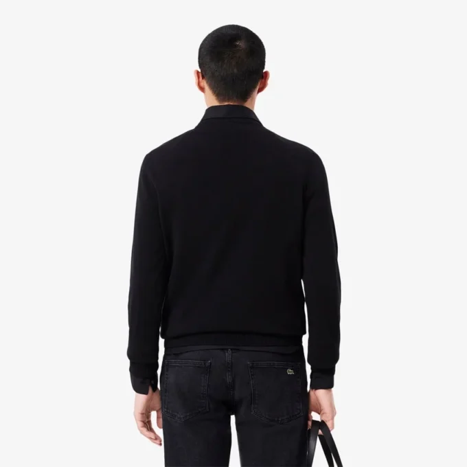 Camisola de algodão com gola redonda para homem
