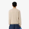 Camisola de algodão com gola redonda para homem