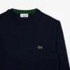 Camisola de algodão com gola redonda para homem