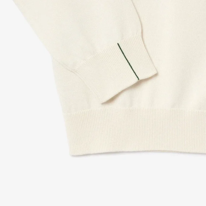 Camisola de algodão com gola redonda para homem