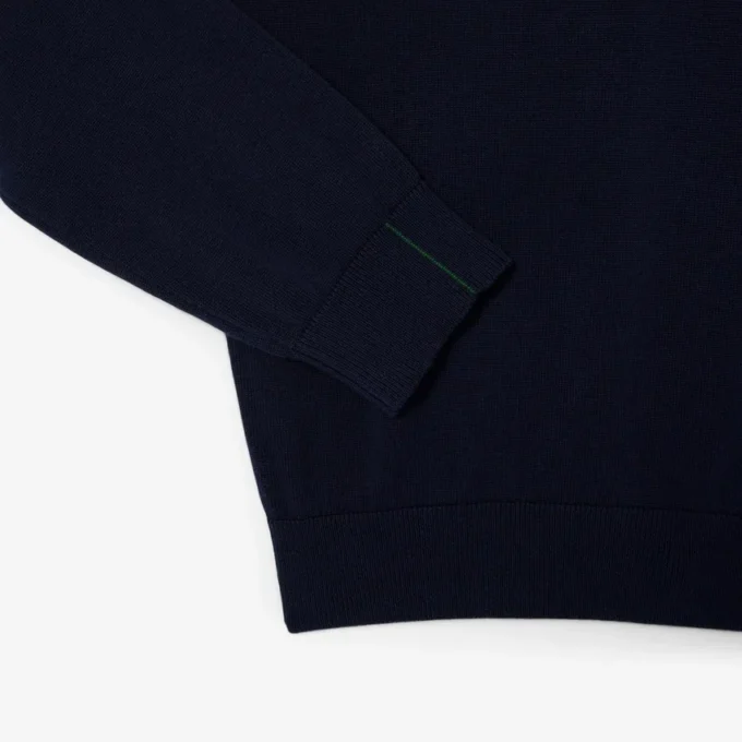 Camisola de algodão com gola redonda para homem