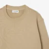 Camisola de algodão com logótipo em relevo para mulher
