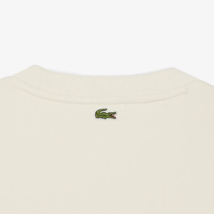 Camisola de algodão com logótipo em relevo para mulher