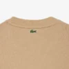 Camisola de algodão com logótipo em relevo para mulher