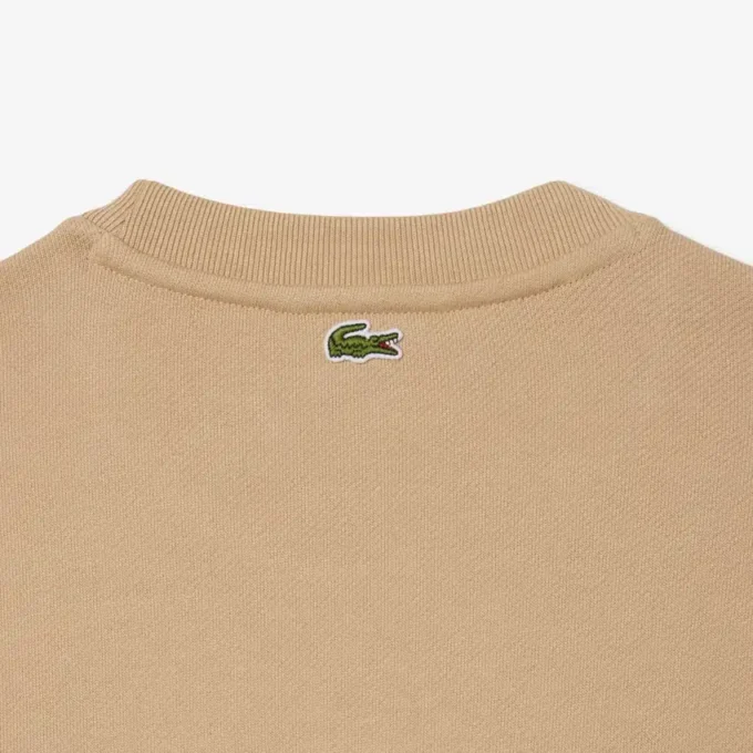 Camisola de algodão com logótipo em relevo para mulher