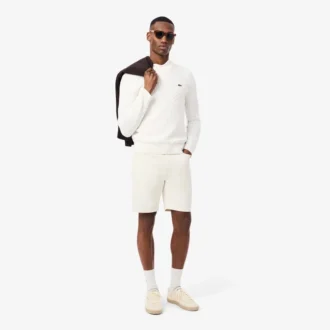 Camisola de algodão com malha trançada para homem
