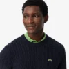 Camisola de algodão com malha trançada para homem