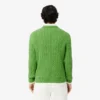Camisola de algodão com malha trançada para homem