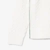 Camisola de algodão com malha trançada para homem