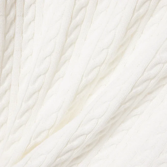 Camisola de algodão com malha trançada para homem