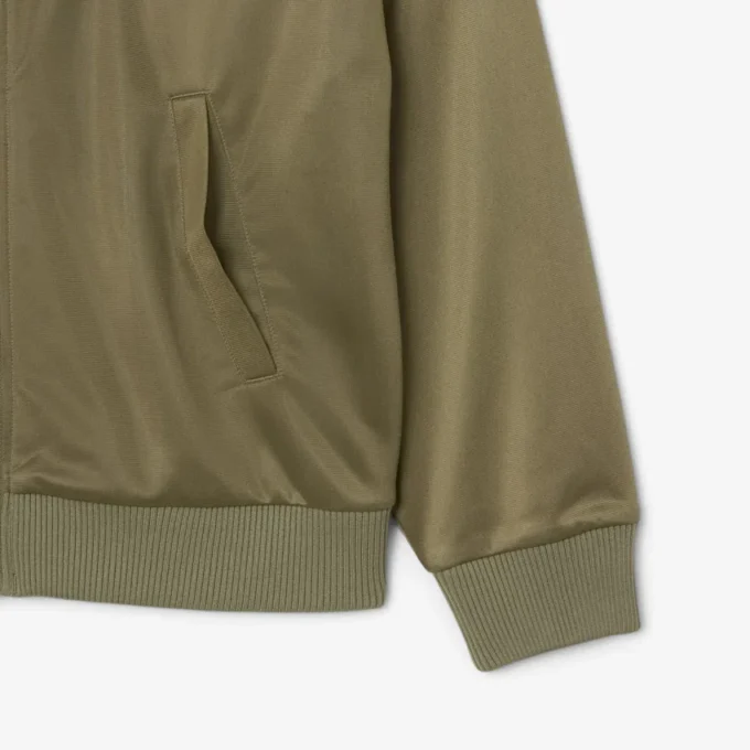 Camisola de cetim com riscas Pointelle oversized para mulher