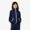 Camisola de desporto com fecho em malha interlock piqué