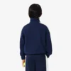 Camisola de desporto com fecho em malha interlock piqué