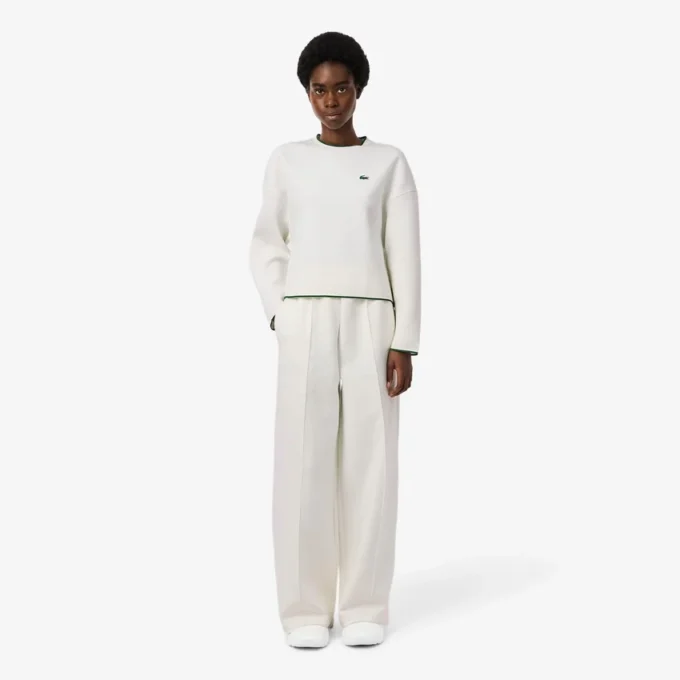 Camisola de desporto feminina com acabamentos contrastantes