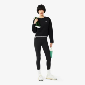 Camisola de desporto feminina com acabamentos contrastantes
