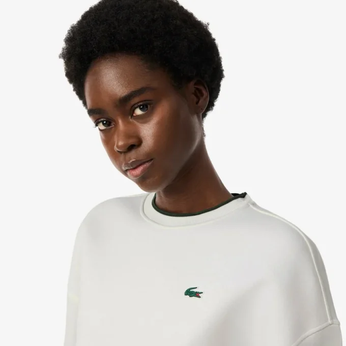 Camisola de desporto feminina com acabamentos contrastantes