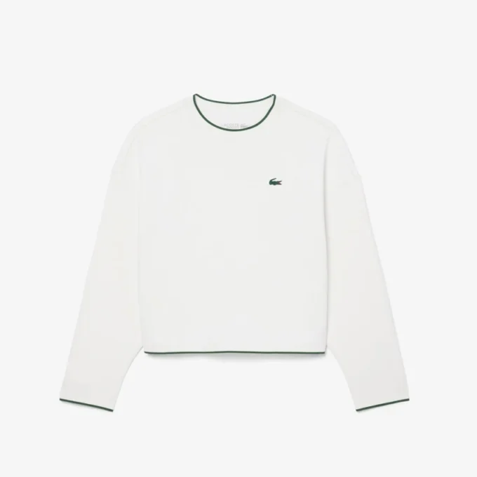Camisola de desporto feminina com acabamentos contrastantes