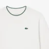 Camisola de desporto feminina com acabamentos contrastantes