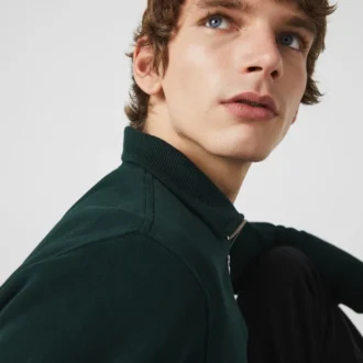 Camisola de gola alta com fecho para homem