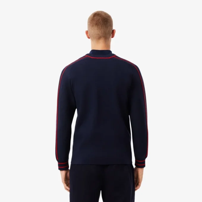 Camisola de gola em V às riscas da coleção Archive Edition para homem