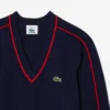 Camisola de gola em V às riscas da coleção Archive Edition para homem