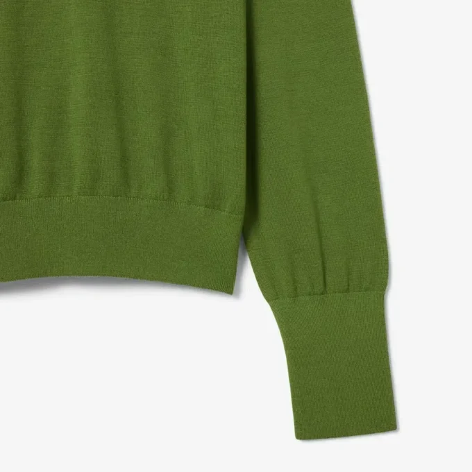 Camisola de gola polo em lã merino da coleção Runway
