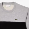 Camisola de gola redonda com blocos de cor para homem