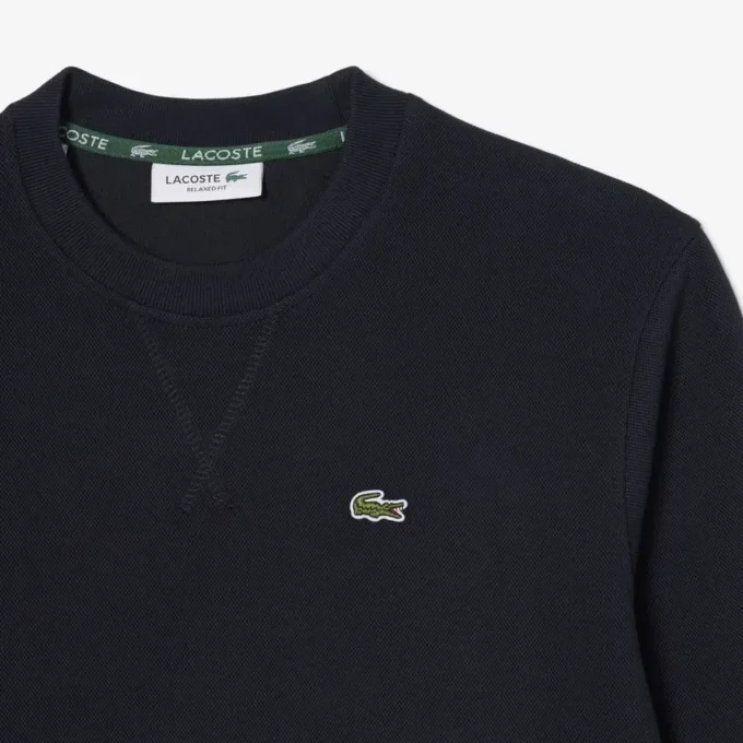 Camisola de gola redonda com corte descontraído para mulher