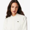Camisola de gola redonda com corte descontraído para mulher