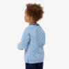 Camisola de gola redonda em algodão e lã para rapaz