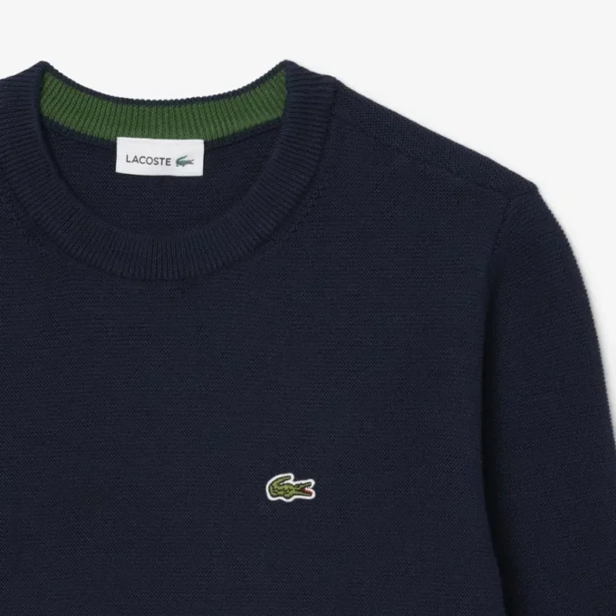 Camisola de gola redonda em algodão para criança