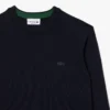 Camisola de gola redonda em lã merino para homem