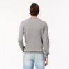 Camisola de gola redonda em lã merino para homem