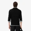 Camisola de gola redonda em lã merino para homem