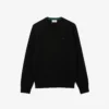 Camisola de gola redonda em lã merino para homem