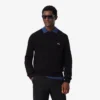 Camisola de gola redonda em lã para homem