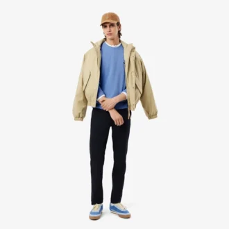 Camisola de gola redonda em lã para homem