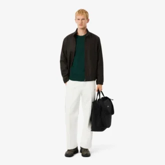 Camisola de gola redonda em lã para homem