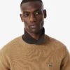 Camisola de gola redonda em lã para homem