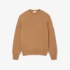 Camisola de gola redonda em lã para homem