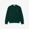 Camisola de gola redonda em lã para homem