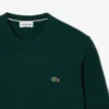 Camisola de gola redonda em lã para homem