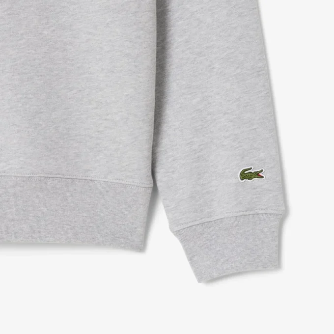Camisola de gola redonda estampada com corte clássico para homem