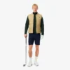 Camisola de golfe com fecho de correr de um quarto para homem
